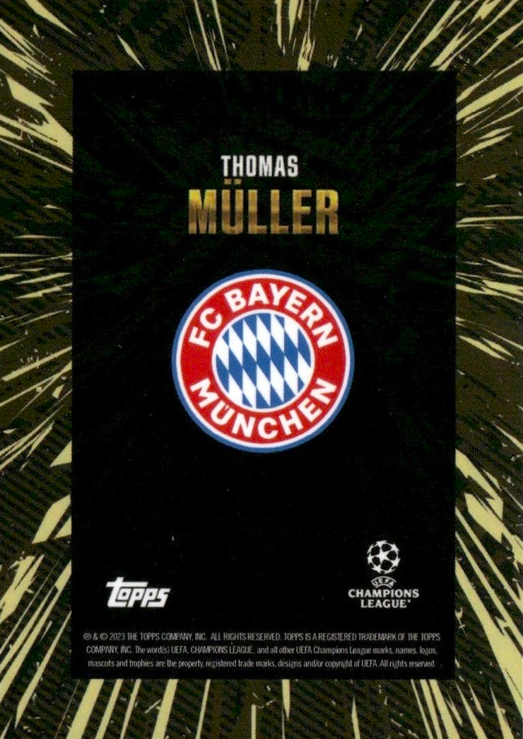 Thomas Müller - Topps Gold UEFA Club Competitions 23/24