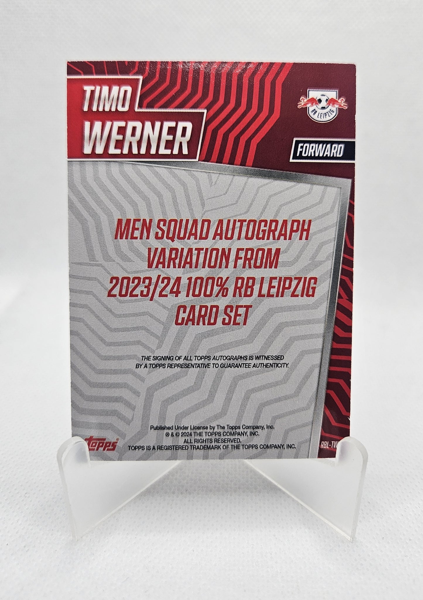 Timo Werner - Autógrafo original - Team Set RB Leipzig 23/24