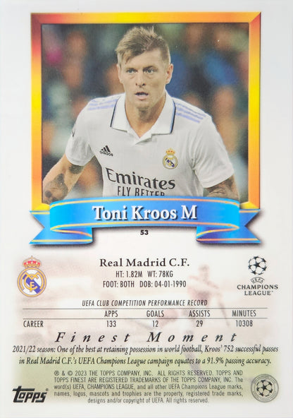 Toni Kroos - Topps Finest Flashbacks UEFA Club Competitions 22/23