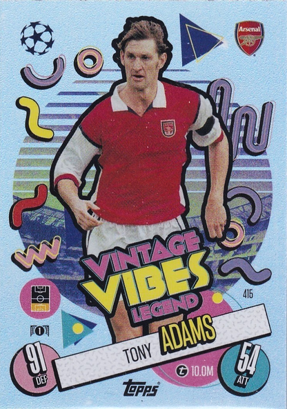 Tony Adams - Vintage Vibes Legend - Match Attax UEFA Club Competitions 24/25