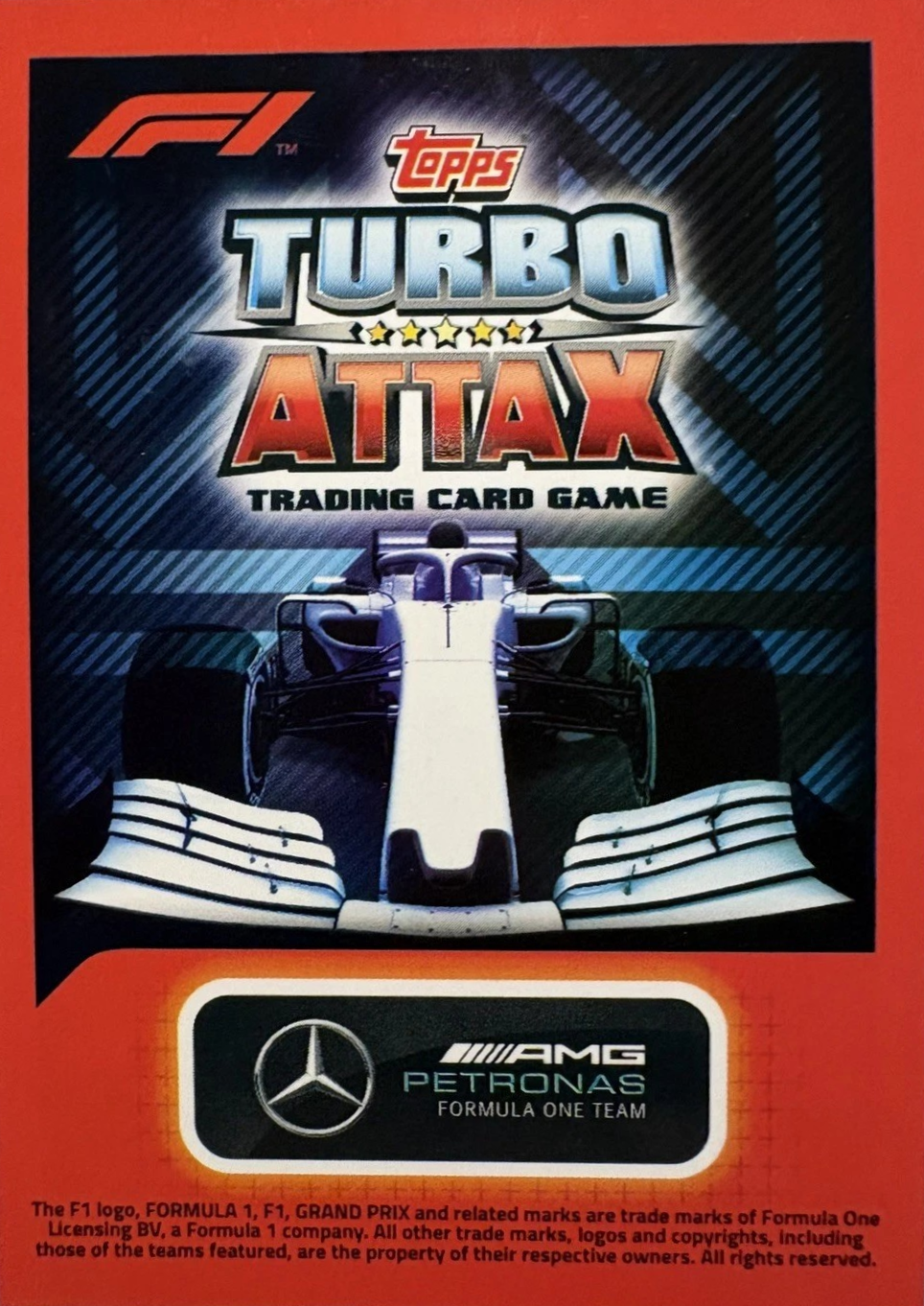 Valtteri Bottas - Gold Race Winner - Turbo Attax Formula 1 2020
