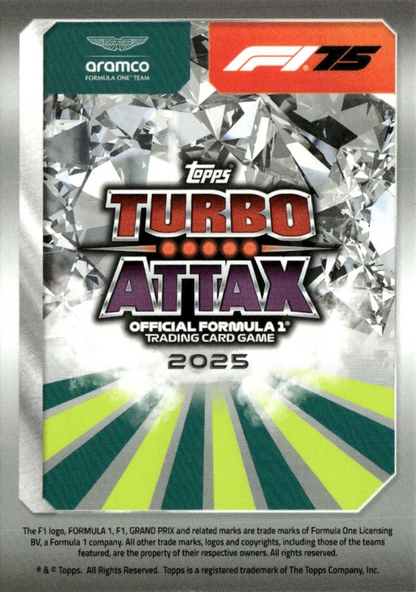 Fernando Alonso - Super Nova - Turbo Attax Formula 1 2025