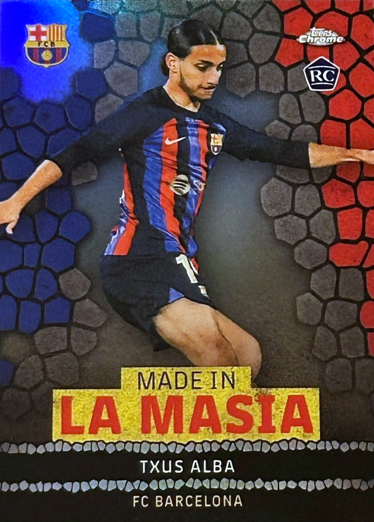 Txus Alba (RC) - Made in La Masia - Topps Chrome Barcelona 22/23