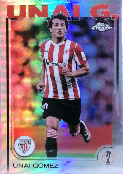 Unai Gómez - Refractor - Topps Chrome UEFA Club Competitions 24/25
