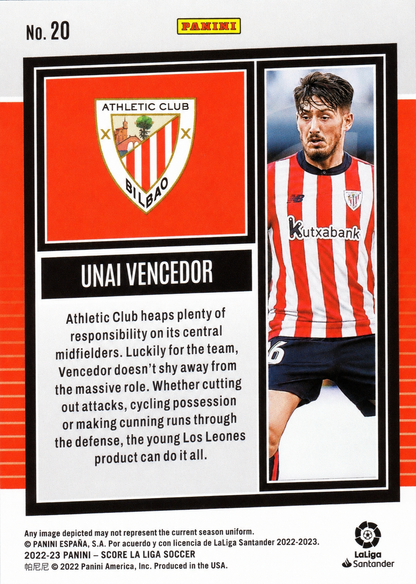 Unai Vencedor - Score LaLiga 22/23