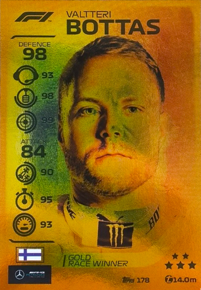 Valtteri Bottas - Gold Race Winner - Turbo Attax Formula 1 2020