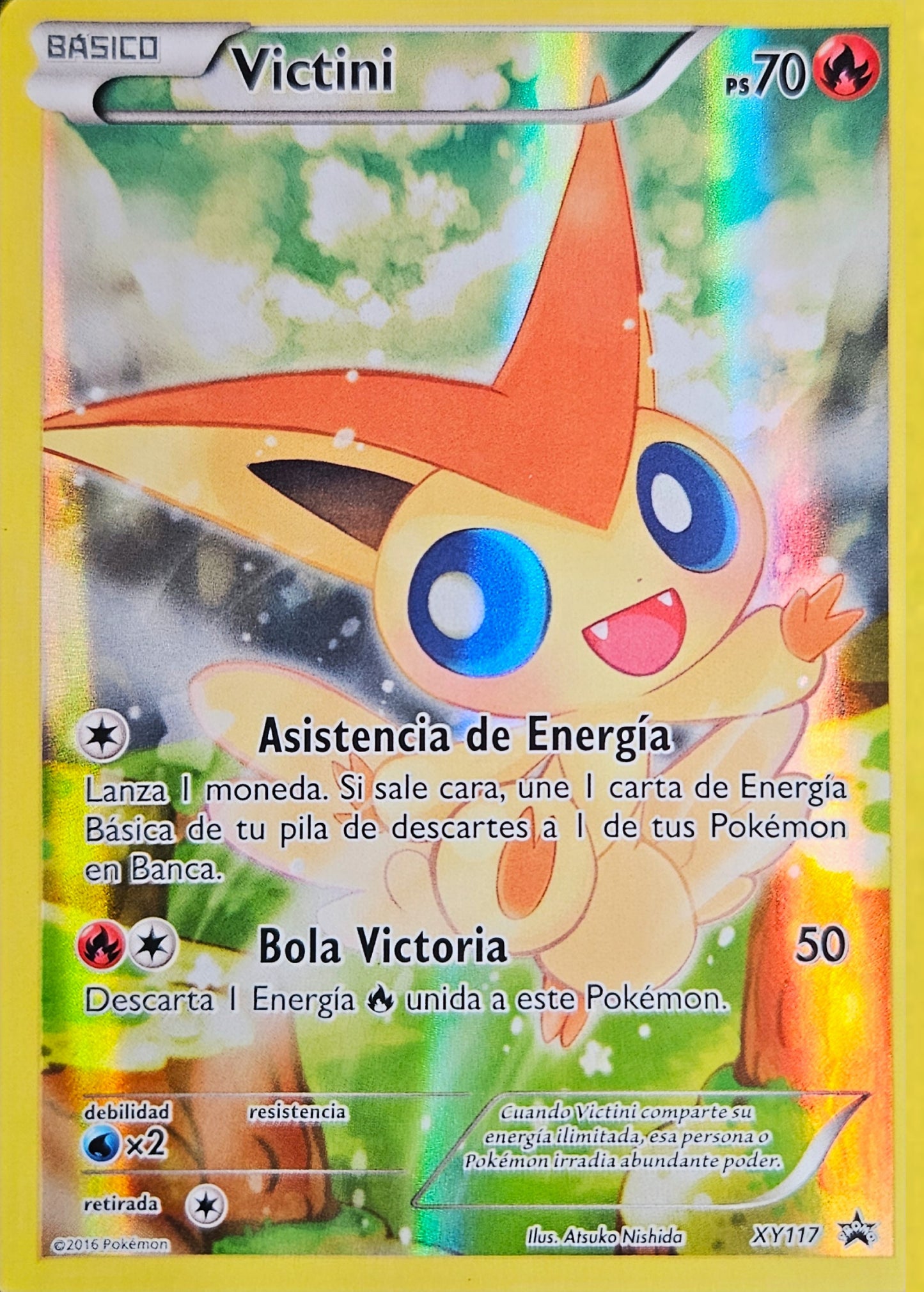 Victini - XY117 Holo Full Art - XY Black Star Promos - Pokémon 2016