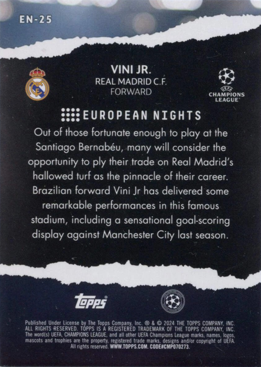 Vini Jr. - European Nights - UEFA Club Competitions 23/24
