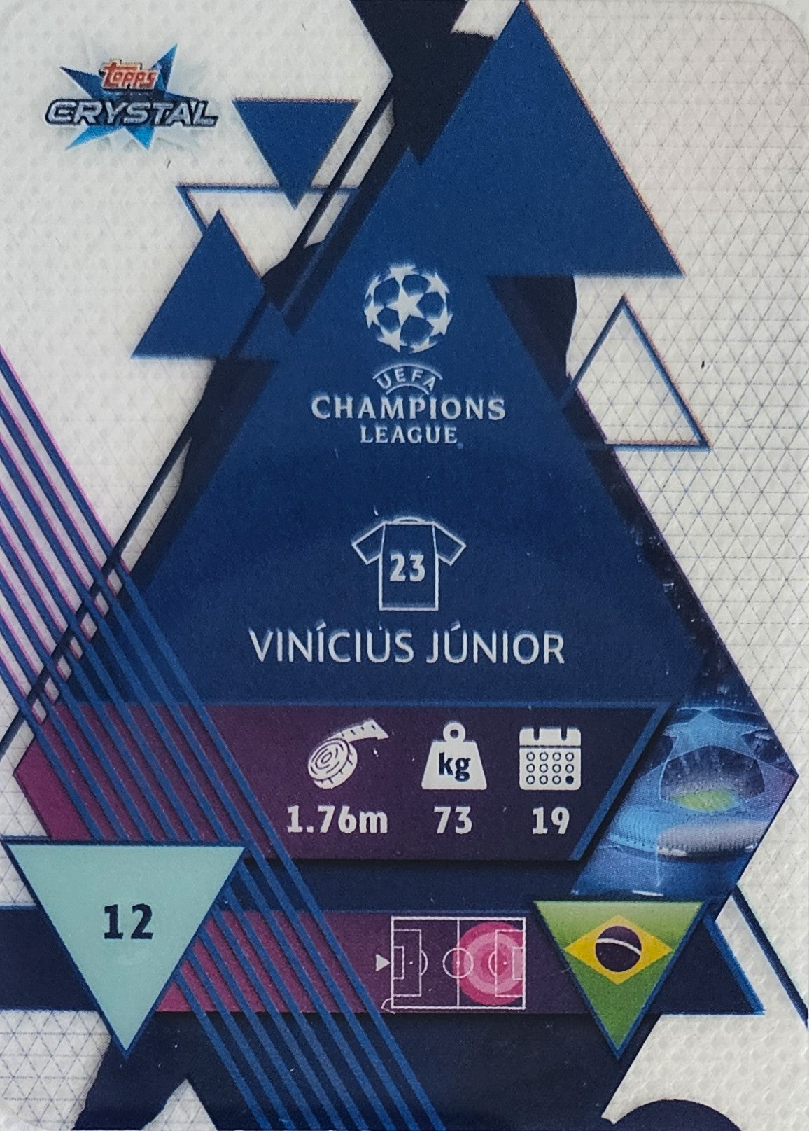 Vinícius Júnior - Topps Crystal UEFA Champions League 19/20