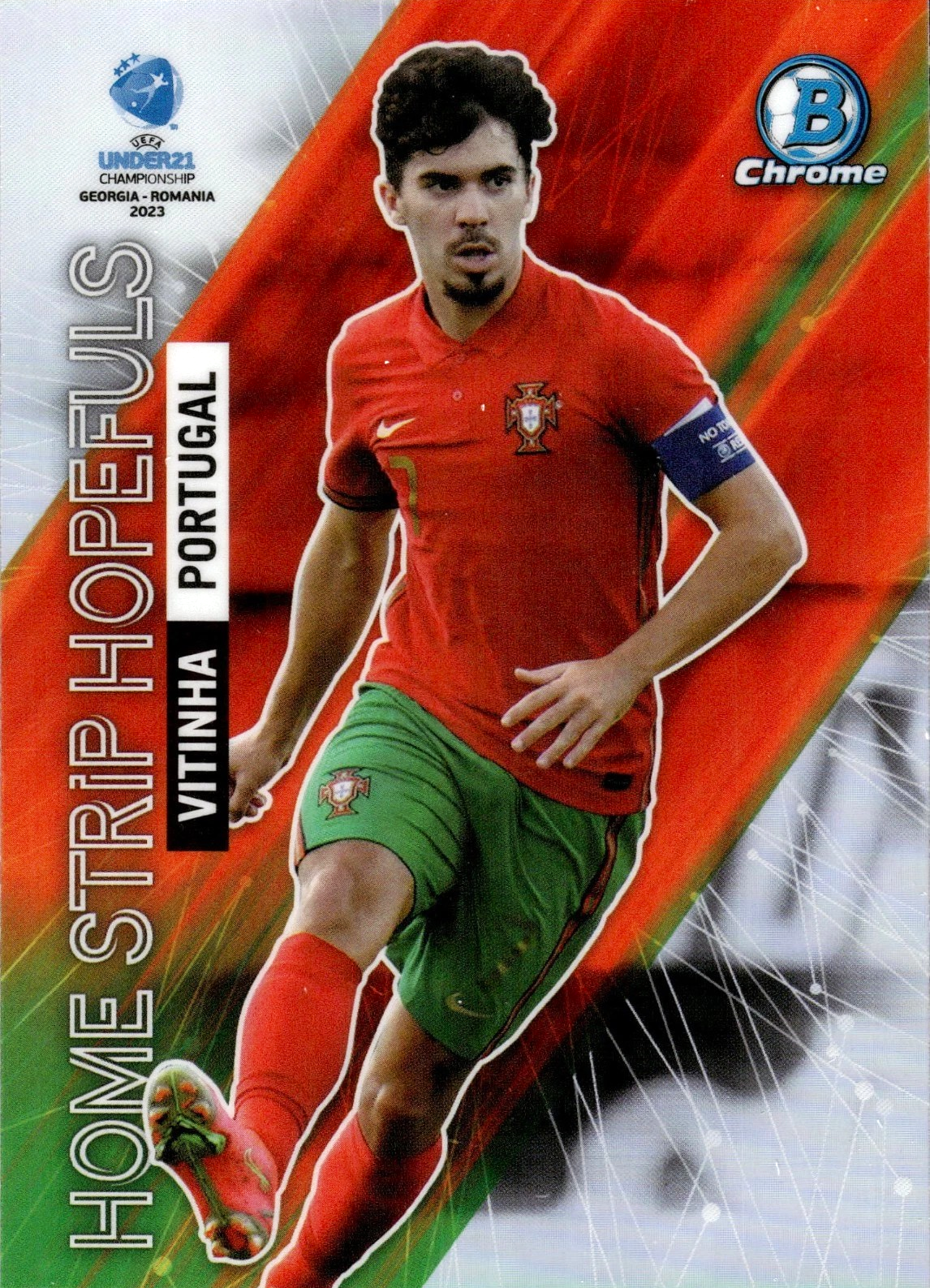 Vitinha - Home Strip Hopefuls - Bowman Chrome UEFA Under 21 Championship Georgia y Romania 2023