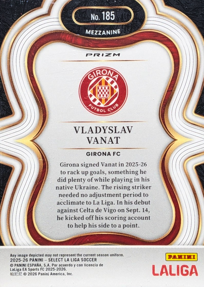 Vladyslav Vanat (RC) - Mezzanine Refractor - Select LaLiga 25/26