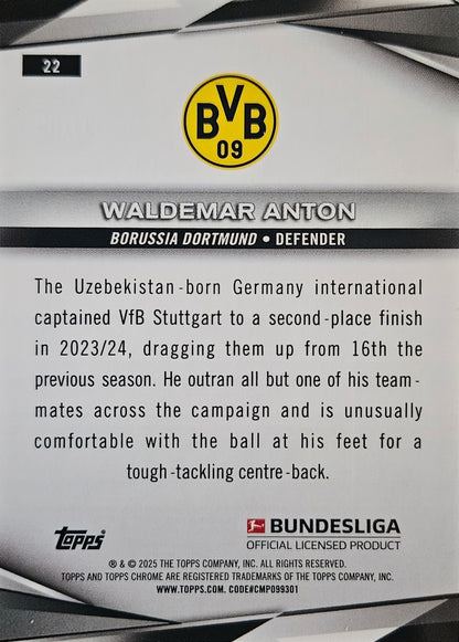 Waldemar Anton /99 - Topps Chrome Bundesliga 24/25