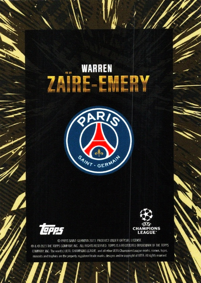 Warren Zaïre-Emery - Topps Gold UEFA Club Competitions 23/24