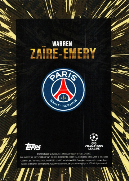 Warren Zaïre-Emery - Topps Gold UEFA Club Competitions 23/24