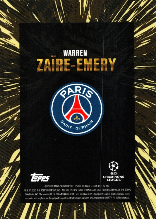 Warren Zaïre-Emery - Topps Gold UEFA Club Competitions 23/24