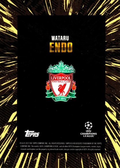 Wataru Endo - Topps Gold UEFA Club Competitions 23/24