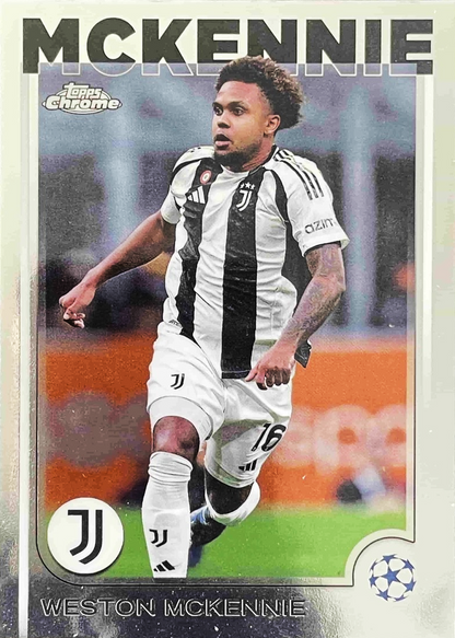 Weston McKennie - Topps Chrome UEFA Club Competitions 24/25