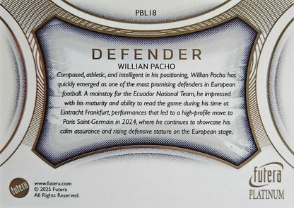 William Pacho - Futera Platinum 2025