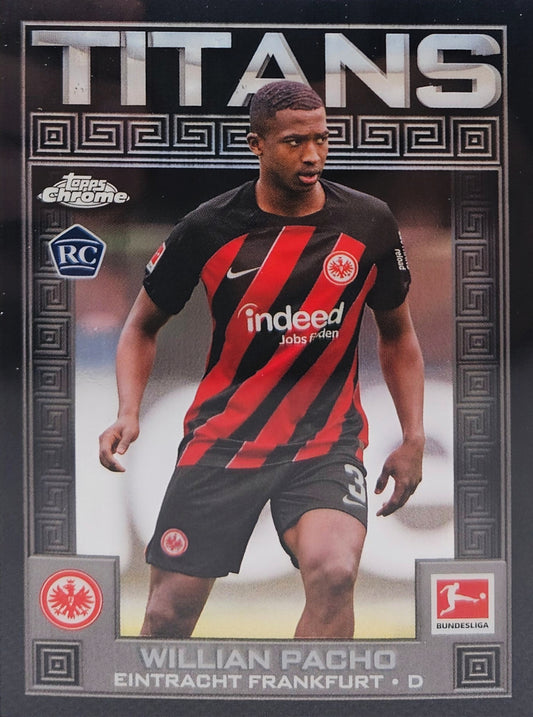 Willian Pacho (RC) - Titans Black - Topps Chrome Bundesliga 23/24