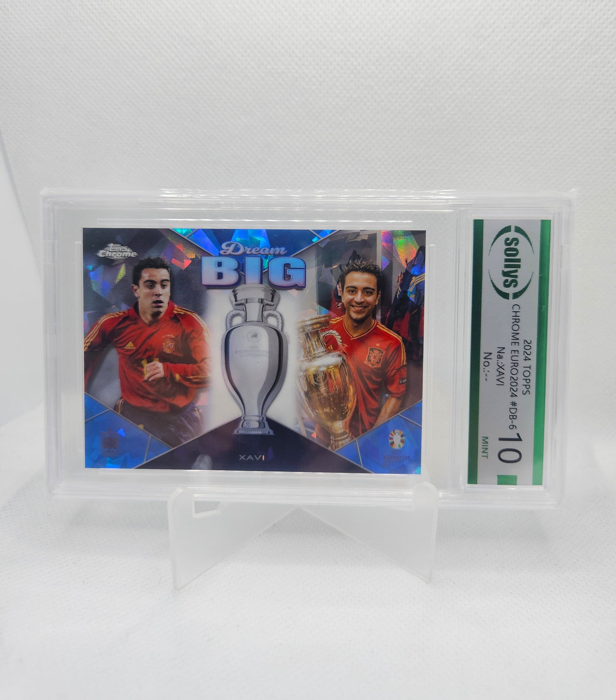 Xavi Hernández - Dream Big - Sollys 10 - Topps Chrome Sapphire UEFA Euro 2024 Germany