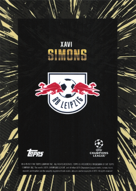 Xavi Simons - Topps Gold UEFA Club Competitions 23/24
