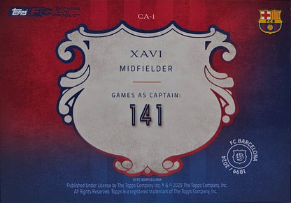 Xavi Hernández - Capitán - 125 años aniversario Barcelona