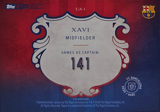 Xavi Hernández - Capitán - 125 años aniversario Barcelona
