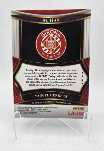 Yangel Herrera - Autógrafo original - Select LaLiga 24/25
