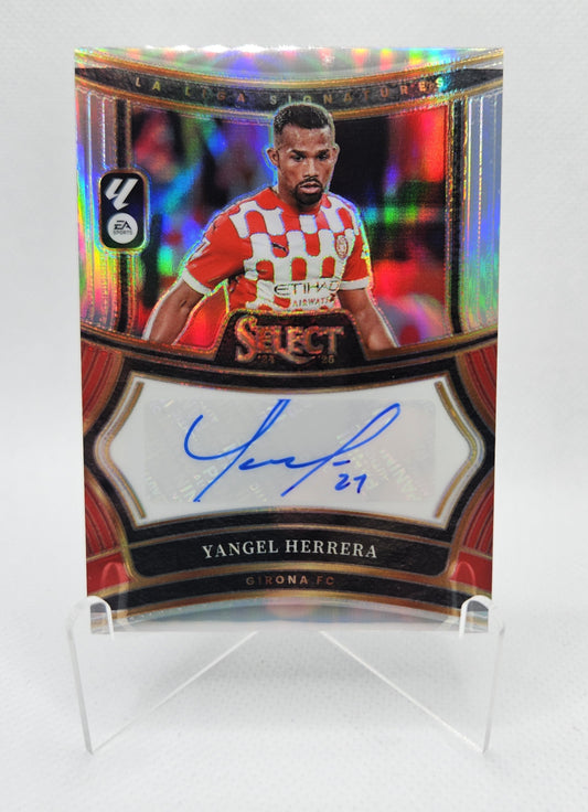 Yangel Herrera - Autógrafo original - Select LaLiga 24/25