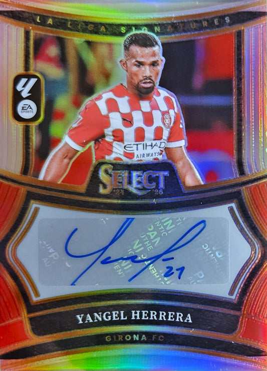 Yangel Herrera - Autógrafo original - Select LaLiga 24/25