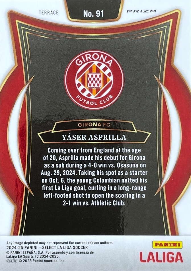 Yáser Asprilla (RC) - Terrace - Select LaLiga 24/25