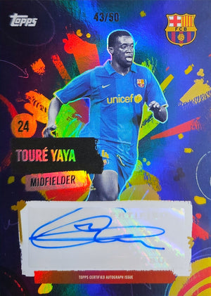 Yaya Touré /50 - Autógrafo original - Team Set Barcelona 24/25