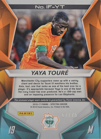 Yaya Touré /75 - Parche - International Fabrics - Spectra Soccer 16/17
