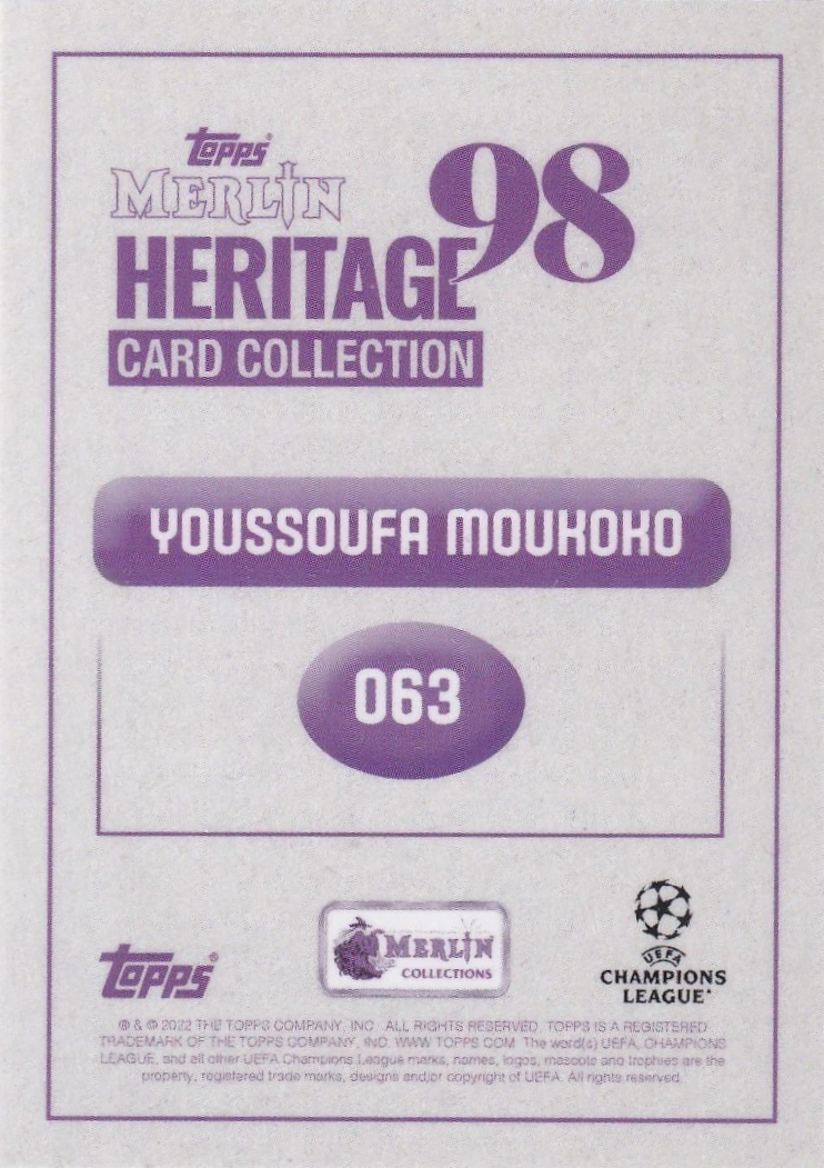 Youssoufa Moukoko - Merlin Heritage 98 UEFA Club Competitions 22/23