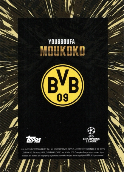 Youssoufa Moukoko - Topps Gold UEFA Club Competitions 23/24