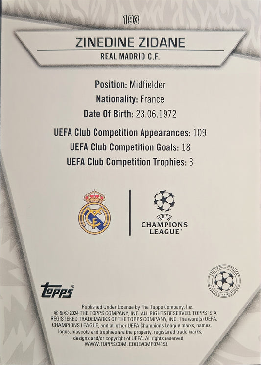 Zinedine Zidane - Uncommon - SuperStars 23/24
