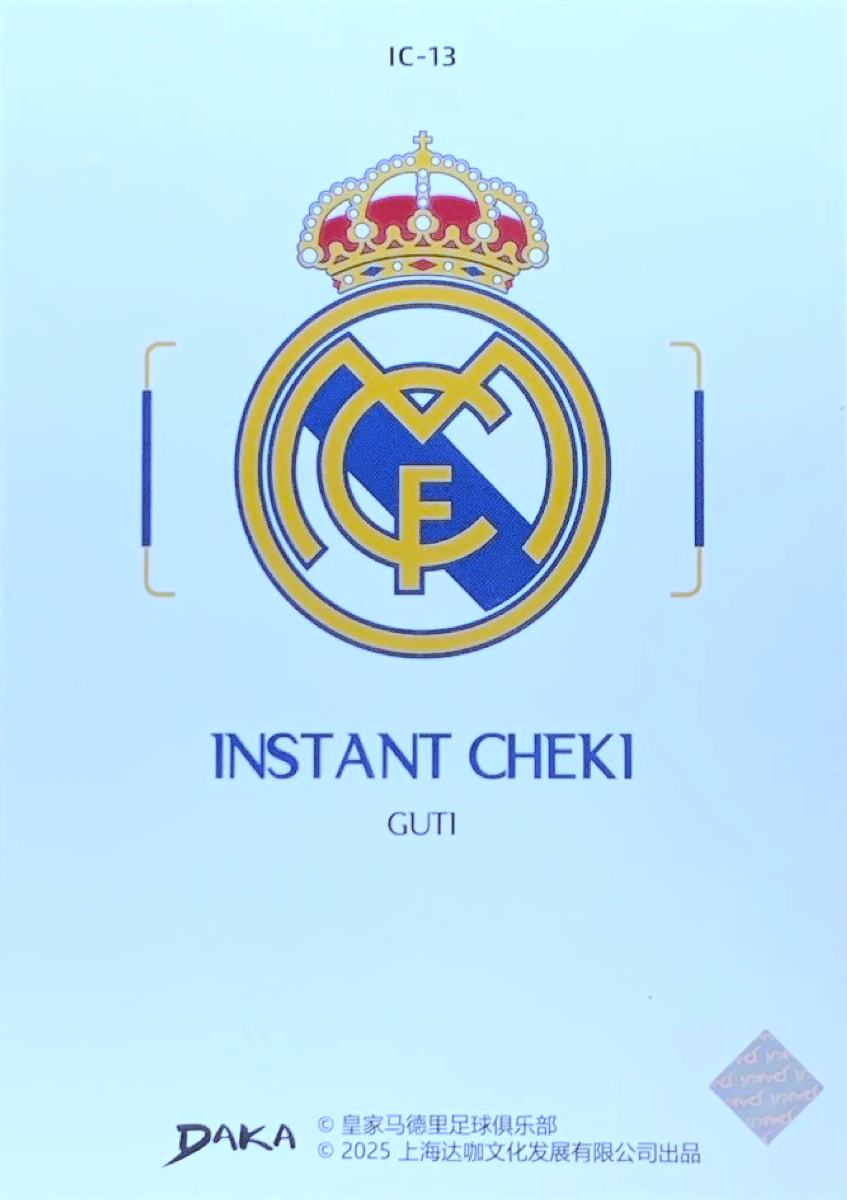Guti - Instant Cheki - Top Audience Real Madrid 25/26