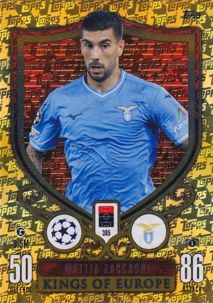 Mattia Zaccagni - Kings of Europe - Match Attax Extra UEFA Club Competitions 23/24